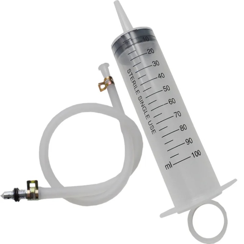 Hydraulic Brake Bleed - Motorcycle Brake Bleeder Syringe Tool Kit,