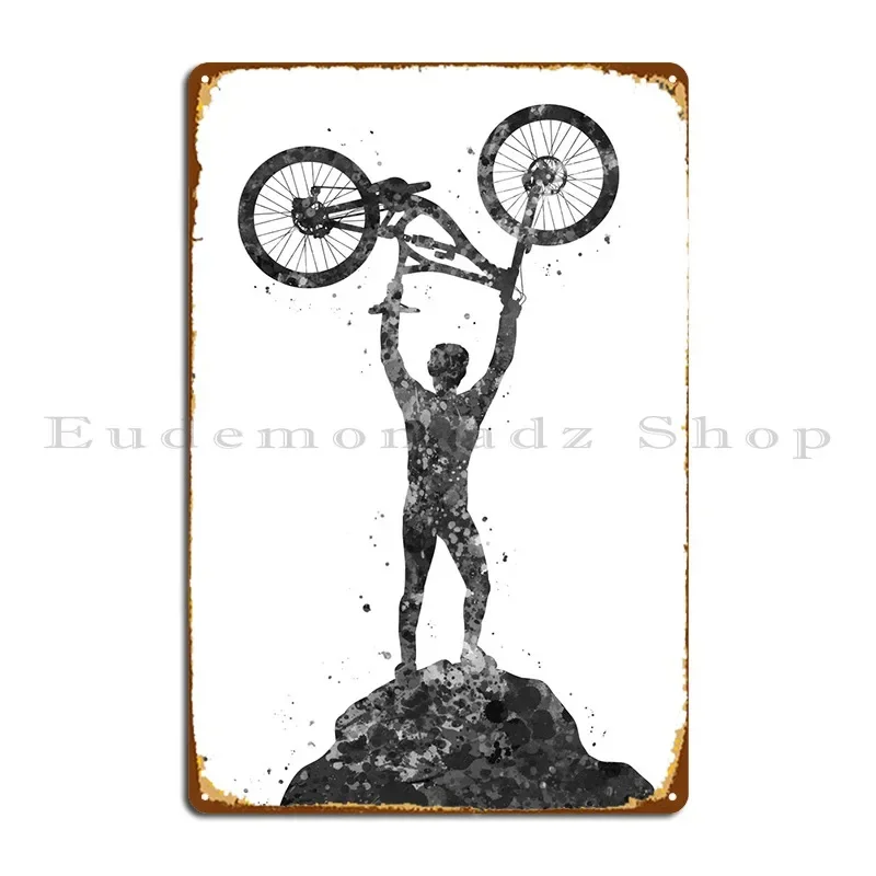 Mountain Biking Europe - Downhill Mountain Bike Metal Plaque Club