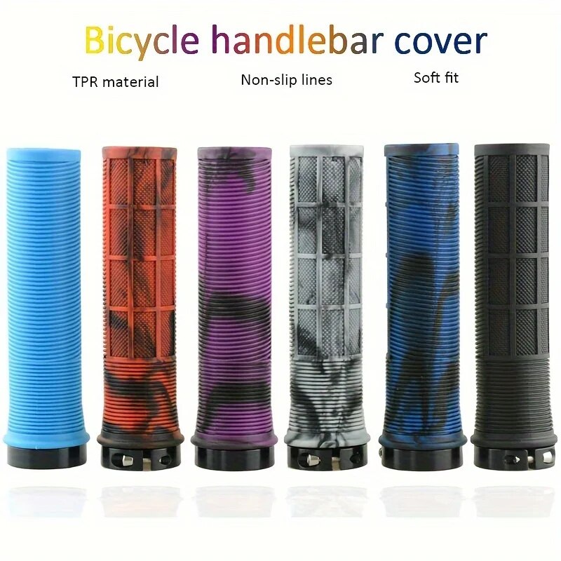 Mtb Grip Lock On - TPR Bicycle Grips Integrated Bicycle Handlebar