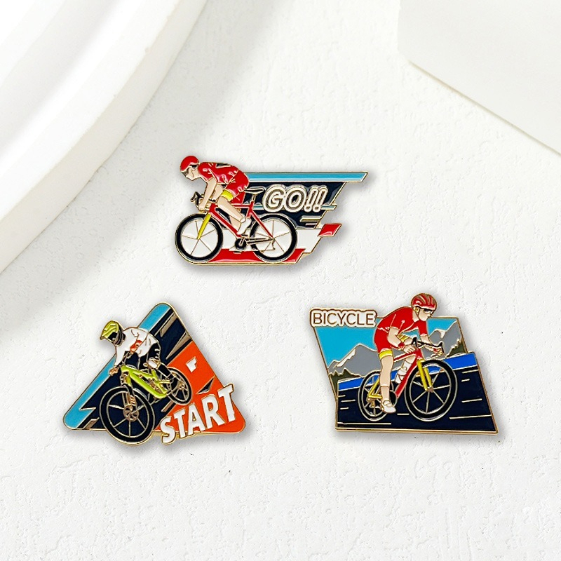 Mountain Biking Europe - New Mountain Road Bike Commemorative Brooch