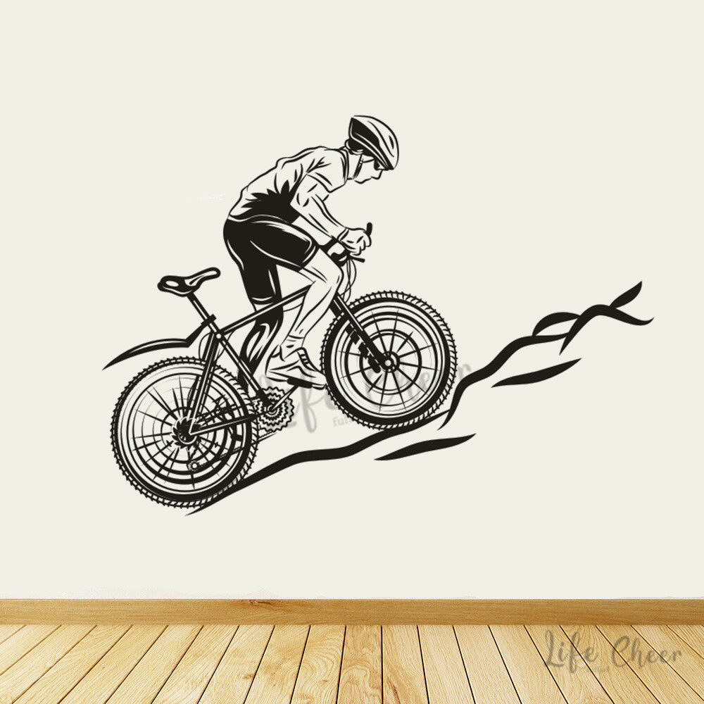 Mountain Biking Europe - Mountain Cycling Wall Stickers Bicycle Racing