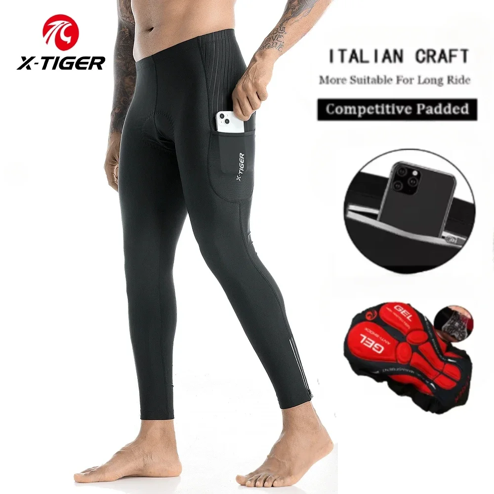 X-TIGER Men Bike Pants 5D Gel  - Mountain Biking Overalls 评论和价格