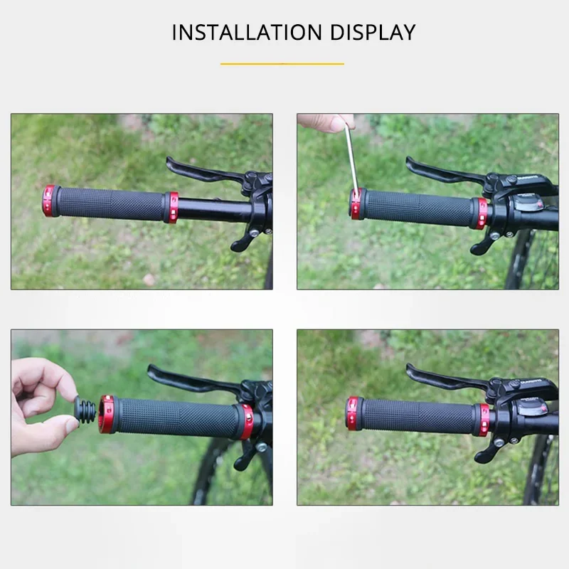 2PCS Lock on Bicycle Grips Rub - Mtb Grip Lock On 评论和价格