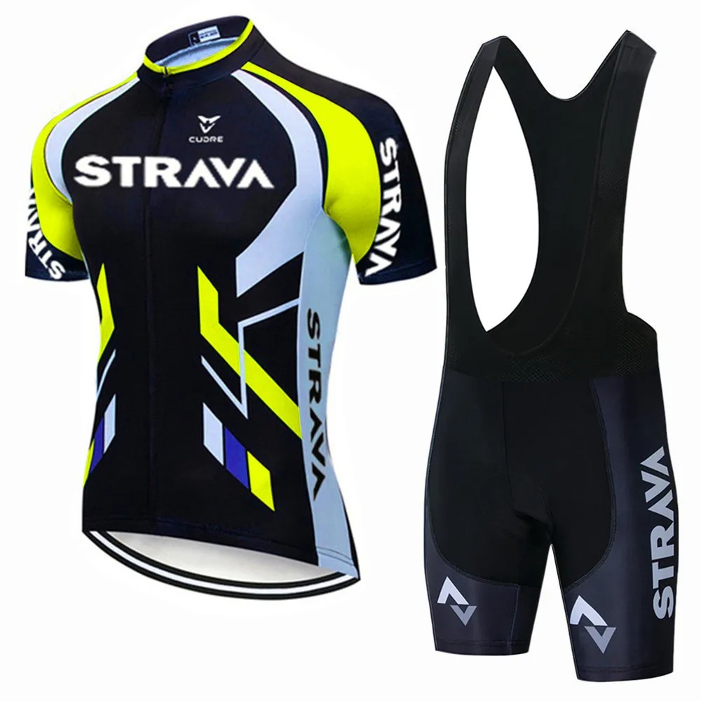 Strava Bike Jersey Set Summer  - Mountain Biking Overalls 评论和价格