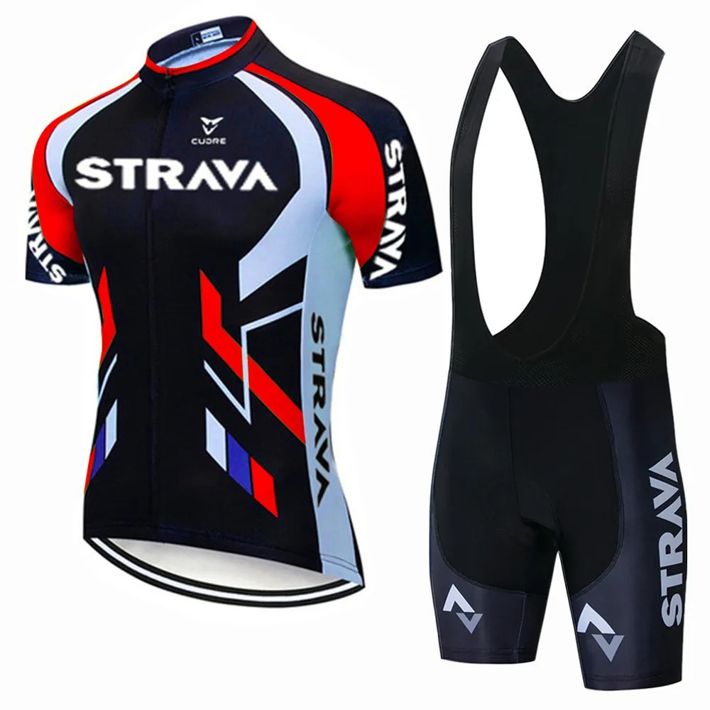 Strava Bike Jersey Set Summer  - Mountain Biking Overalls 评论和价格