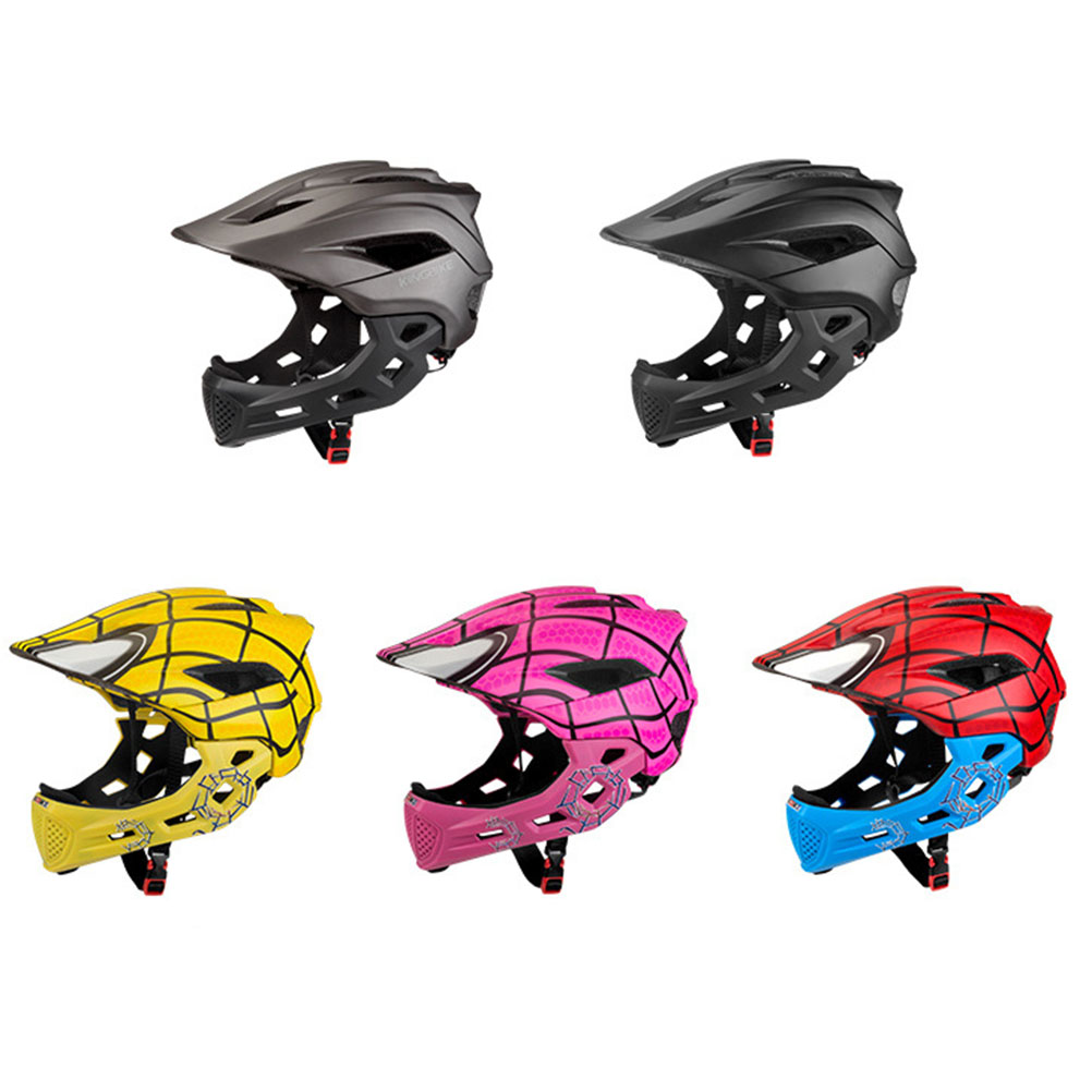 2 in 1 Kids Full Face Bike Hel - Mountain Biking Helmet Kids 评论和价格