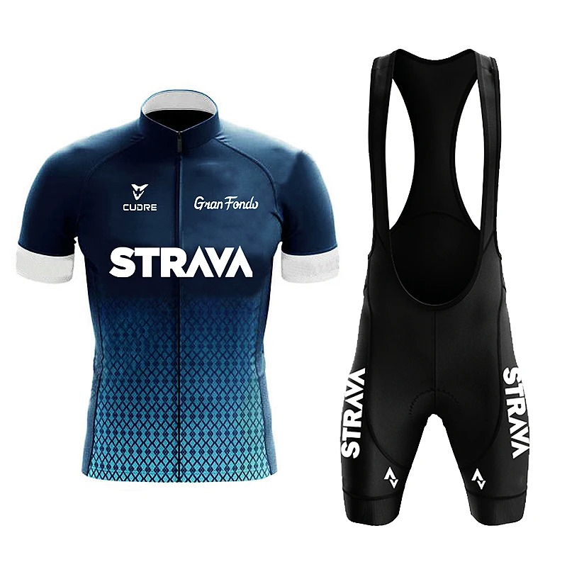 Strava Jersey Set Men's Bib Sh - Mountain Biking Overalls 评论和价格