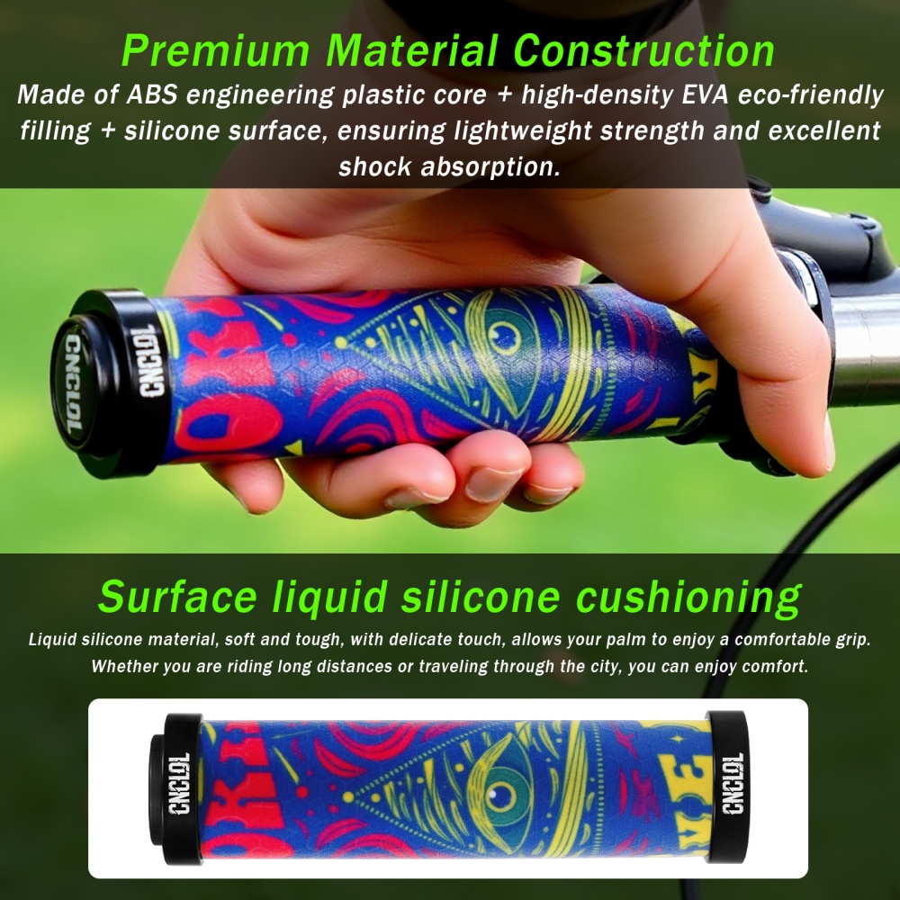 CNCLOL 3D Anti-Slip Silicone B - Mtb Grip Lock On 评论和价格