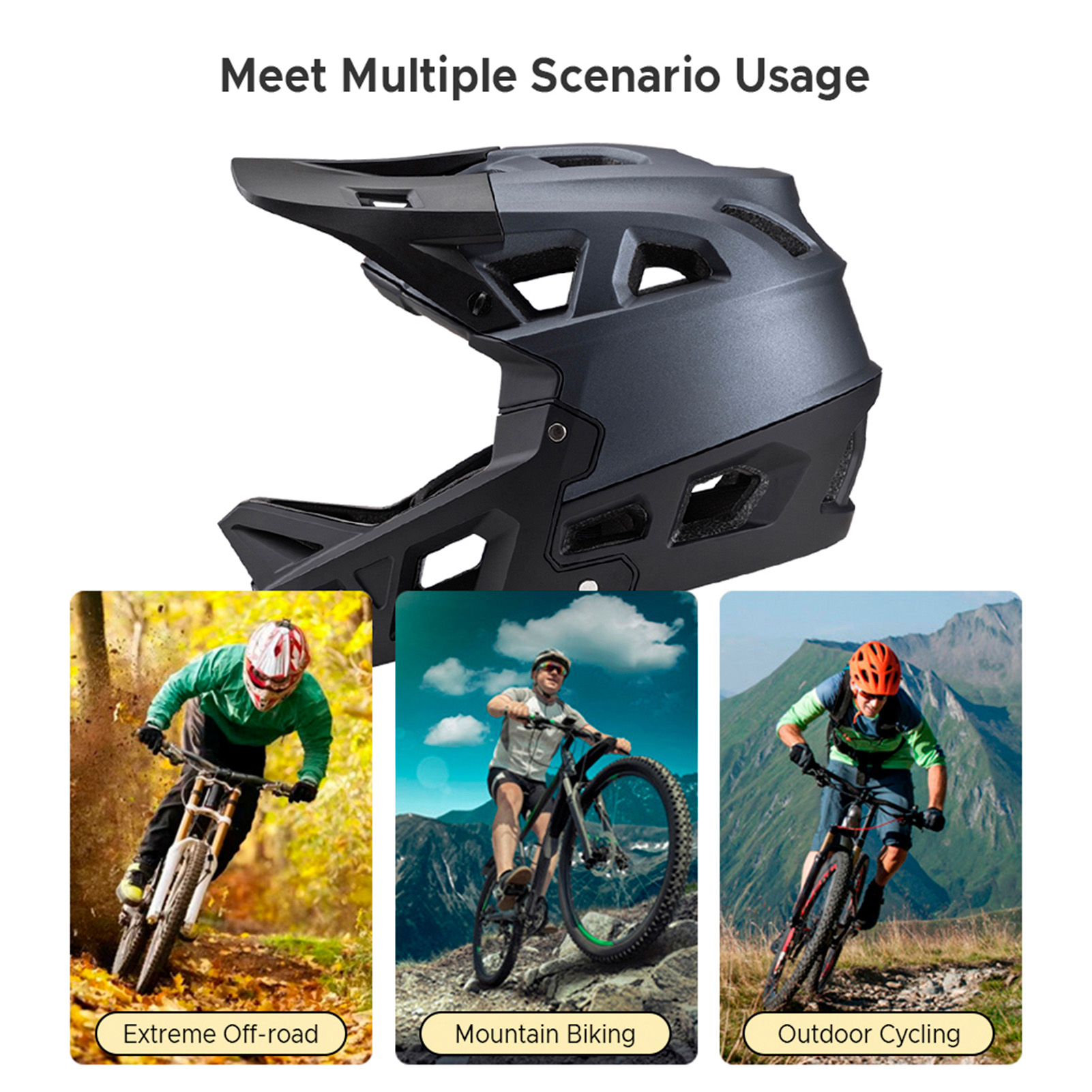 Full Face Mountain Bike Helmet - Mountain Biking Helmet Kids 评论和价格